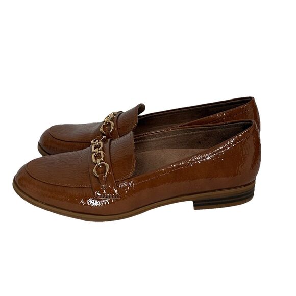 Naturalizer Tan Patent Leather Loafers - Picture 5 of 10